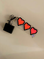 Minecraft heart LED sticker