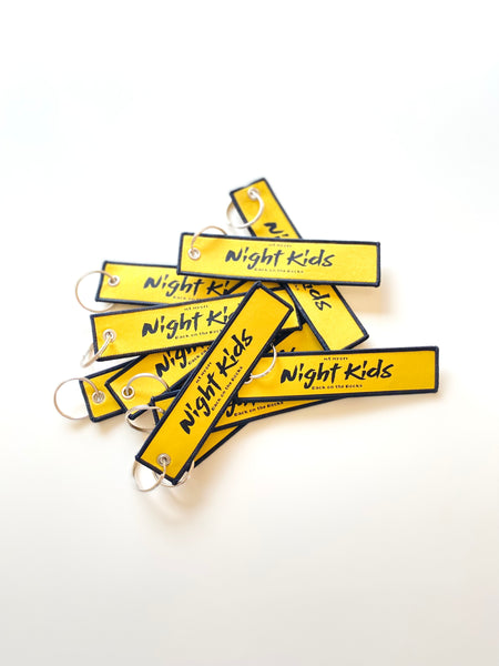 Night Kids Initial D Flight Pull Tag Key Tag