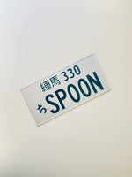 SPOON JDM Japanese License Number Plate